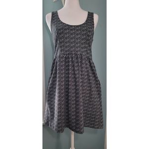 Silence + Noise Anthropologie Dress Mini Women's Medium Black and White Skater
